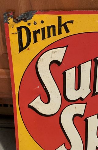 Scarce 1930’s Sun Spot Bottled Sunshine Sign 12” X 9.  5” USA SS2062 5