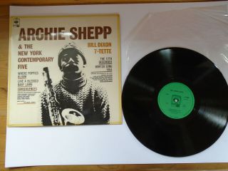 12 " Vinyl Record:archie Shepp/new York Contemporary 5 & Bill Dixon/7 - Tette Nm/ex