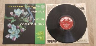 Supraphon Sua St 50465 - Stereo - Ida Haendel - Famous Violin Compositions Vinyl Nm