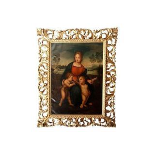 Antique Old Master Italian Oil Painting Madonna After Raphael 18th C.