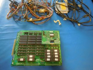 Capcom Street Fighter 2 Arcade Game Pcb Boards And Wiring Harness
