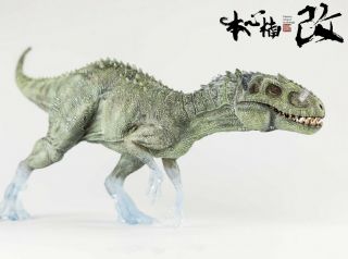 Translucent Bereserker Rex Indominus Dinosaur Model Figure Collector Gift Nanmu