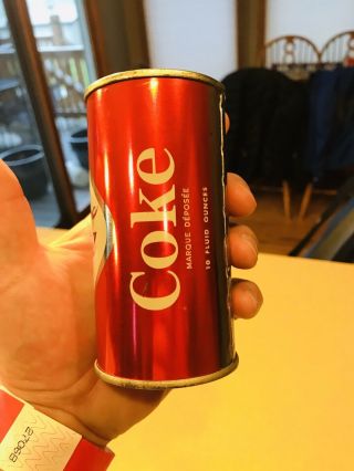 Coca - Cola Coke 10 Ounce Canadian Diamond Flat Top Toranto,  Canada Grade A1, 2