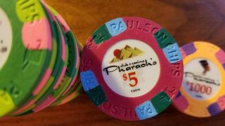 Paulson Pharaoh ' s Poker Chips Various Denominations RARE 2