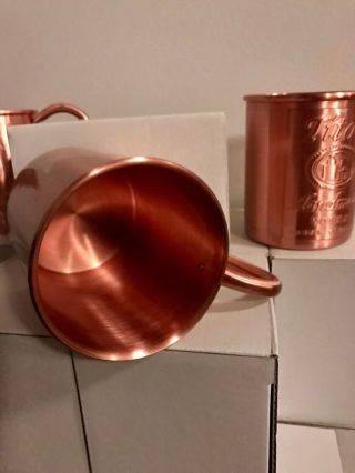 2 Tito ' s Vodka Copper Moscow Mule Mug Set 2x 5