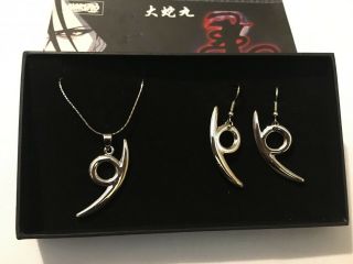 Japan Anime Naruto Orochimaru Cosplay Prop Earring Accessory Silver Ear Stud