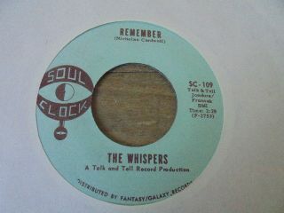 The Whispers - What Will I Do C/w Remember 1969 Usa 45 Soul Clock Northern Soul