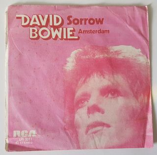 David Bowie Sorrow / Amsterdam 7 " Ps Chile Pressing Radio Promo ? Ex