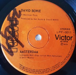 DAVID BOWIE Sorrow / Amsterdam 7 