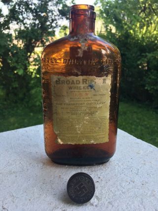1916 Broad Ripple Medicinal Whisky Swastika Cap LOOK Louisville Kentucky 8
