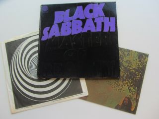 Black Sabbath Master Of Reality Orig Uk 1971 Swirl Vertigo Box Sl With Poster