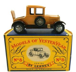 Vintage Matchbox Lesney Models Of Yesteryear Y - 8 1926 Morris Crowley " Bullnose "