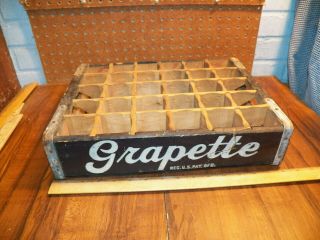 Vintage Grapette Soda 30 Bottle Wood Crate/ Case