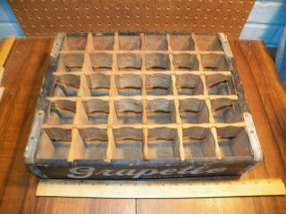 Vintage GRAPETTE SODA 30 Bottle Wood Crate/ Case 2
