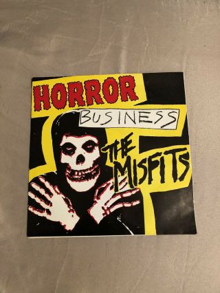 Misfits - Horror Business 7” Vinyl Ep Yellow Vinyl Inserts