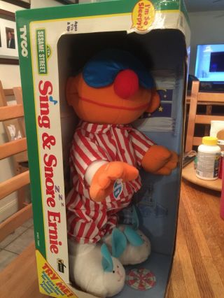 Sesame Street Doll Sing & Snore Ernie 3