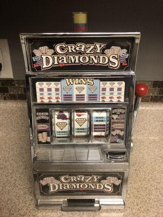 Mini Slot Machine Bank Casino Style Games Jackpots Crazy Diamond