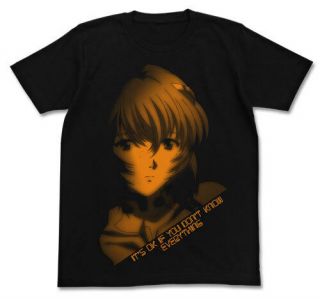 Neon Genesis Evangelion Rei Ayanami 2 T - Shirt Xl Size Black Cospa Rebuild Of