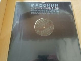 Madonna Nobody Knows Me Dj Promo Lp Peter Rauhofer Above & Beyond Remixes