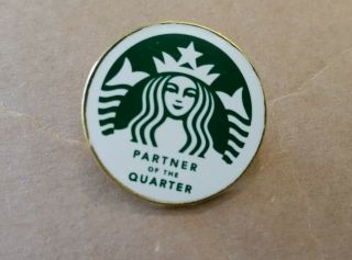 Starbucks Round Pin Partner Of The Quarter Lapel Pin