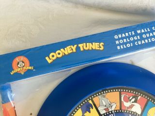 Looney Tunes Quartz Wall Clock VTG 1997 Bugs Bunny Tweety Westclox Porky Pig Sam 5