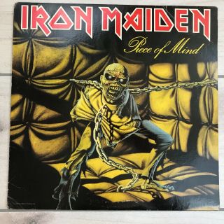 1983 Iron Maiden Piece Of Mind Vinyl Lp Capitol St - 12274