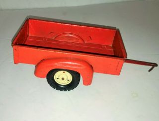 Vintage Red Tru - Scale International Pickup Farm Utility Box 2 Wheel Trailer
