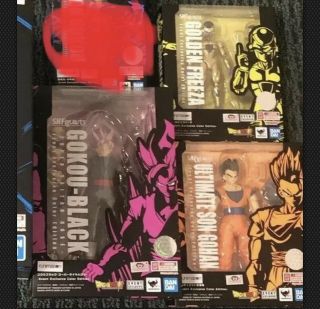 Tamashii Nations S.  H.  Figuarts Dragon Ball Z Sdcc 2019 Exclusive Set Of 3 Items