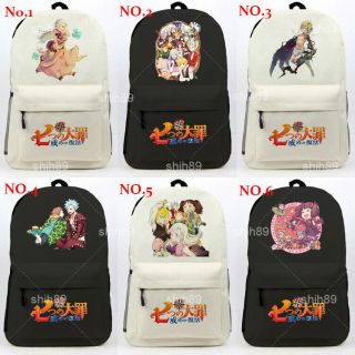 Anime The Seven Deadly Sins Travel Backpack Knapsack Shoulder Bag Satchel Gift