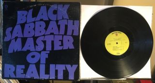 Black Sabbath “master Of Reality” Vinyl Lp Rare 1971 Club Pressing Sw - 93896 Vg,