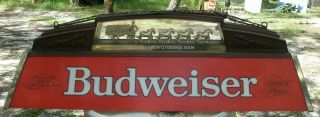 Budweiser World Champion Clydesdale Team Pool Table Light Nr