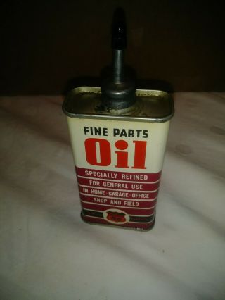 Vintage Phillips 66 Fine Parts Oil Handy Oiler Tin
