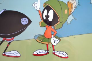 Warner Bros.  Looney Tunes Marvin the Martian production cel from Taz - mania 3