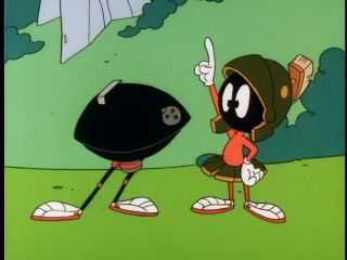 Warner Bros.  Looney Tunes Marvin the Martian production cel from Taz - mania 4