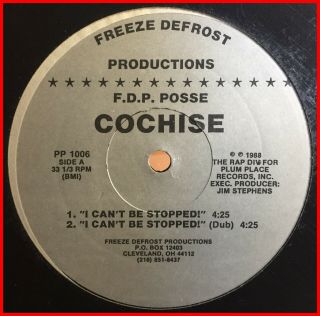 Electro Rap 12 " Cochise - Tellin 