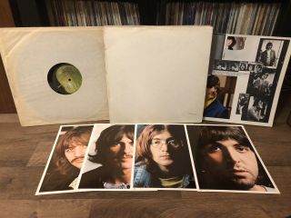 The Beatles White Album 1968 LP SWBO - 101 First Press W/ Inserts Low 0003243 2