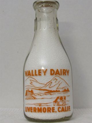 Trpq Milk Bottle Valley Dairy Livermore Ca Alameda County Mountain Roller Skates