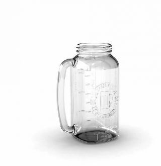 Mason Beer Stein Heavy Duty Glass Holds 1/2 Gallon By Barbuzzo