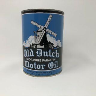 Old Dutch Quart Oil Can Full