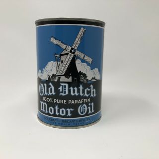 Old Dutch Quart Oil Can Full 3