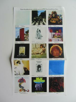 THE BEATLES 1970 UK LET IT BE BOX SET APPLE PXS 1 RED APPLE WITH POSTER 10