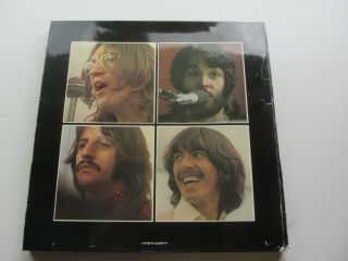The Beatles 1970 Uk Let It Be Box Set Apple Pxs 1 Red Apple With Poster