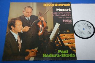 Oistrakh Badura - Skoda Mozart Kv 306,  377,  454,  481 Eurodisc Grey Stereo 2lp Nm