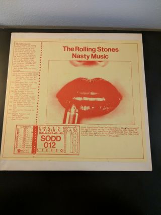 The Rolling Stones - Nasty Music Sodd 2 - 012.  A World Record Release Vinyl 2 - Lp.  Nm.