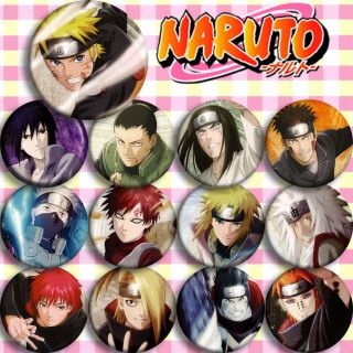 13pcs Naruto Sasuke Kakashi Uchiha Itachi Naruto Deidara Pin Bedge Badge