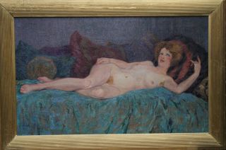 Fernand Pinal French Post Impressionist Female Nude Oil Painting Art 1881 - 1958
