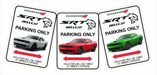 Hellcat Aluminum Parking Signs 12 " X 9 "