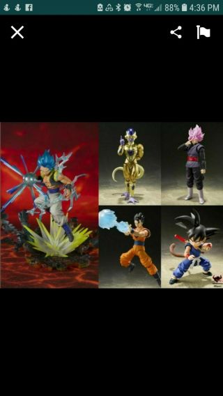 Bluefin Tamashii Nations S.  H.  Figuarts Dbz Sdcc 2019 Exclusive Set Of 5