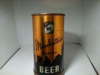12oz Flat Top Beer Can (oi) ( (manhattan Premium Beer))  By The Same.