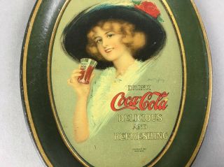 1912 Museum Quality Coca Cola Tip Tray Coke Near 3
